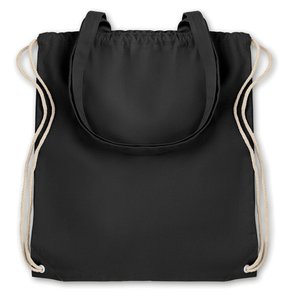 220gr/m² canvas 2 function bag — MOIRA - Back View