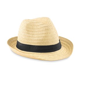 Paper straw hat — BOOGIE - Back View