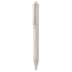Wheat Straw/ABS push type pen — PECAS - Back View