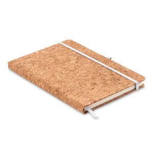 A5 cork notebook 96 lined — SUBER - Back View