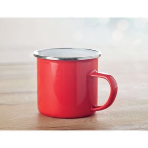 Metal mug with enamel layer — PLATEADO