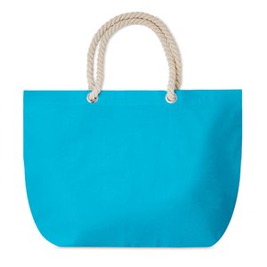 Beach bag with cord handle — MENORCA - Back View