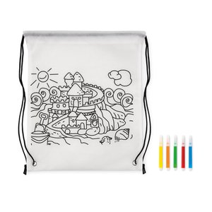Non woven kids bag with pens — CARRYDRAW