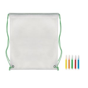 Non woven kids bag with pens — CARRYDRAW
