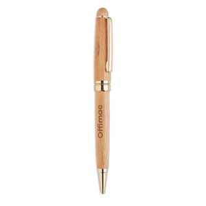 Bamboo twist ball pen in box