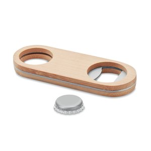 Oval Bamboo bottle opener