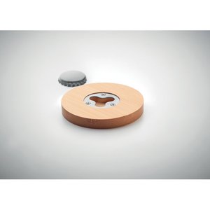 Bamboo bottle opener/ coaster — DAKAI