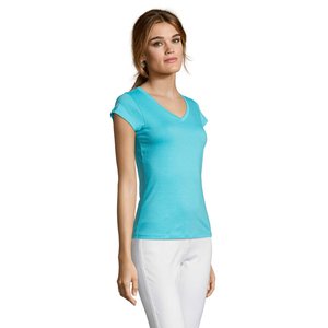 MOON WOMEN'S V-NECK T-SHIRT — MOON
