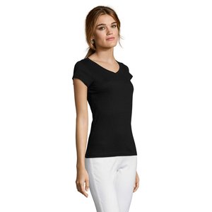 MOON WOMEN'S V-NECK T-SHIRT — MOON