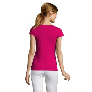 MOON WOMEN'S V-NECK T-SHIRT — MOON - Back View
