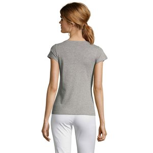 MOON WOMEN'S V-NECK T-SHIRT — MOON - Back View