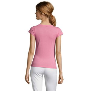 MOON WOMEN'S V-NECK T-SHIRT — MOON - Back View