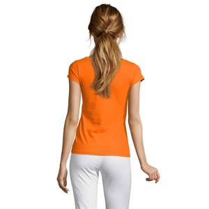 MOON WOMEN'S V-NECK T-SHIRT — MOON - Back View