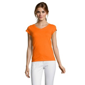 MOON WOMEN'S V-NECK T-SHIRT — MOON