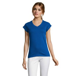 MOON WOMEN'S V-NECK T-SHIRT — MOON