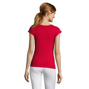 MOON WOMEN'S V-NECK T-SHIRT — MOON - Back View