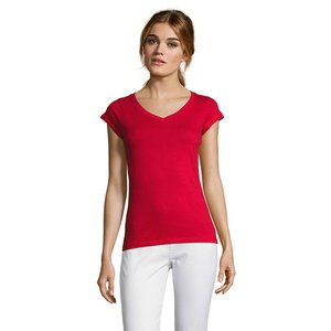 MOON WOMEN'S V-NECK T-SHIRT — MOON