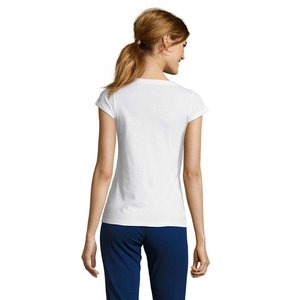 MOON WOMEN'S V-NECK T-SHIRT — MOON - Back View