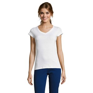MOON WOMEN'S V-NECK T-SHIRT — MOON